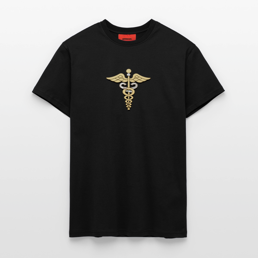 chiSign Merkurstab Organic Relaxed T-Shirt Made in EU - SOLID BLACK