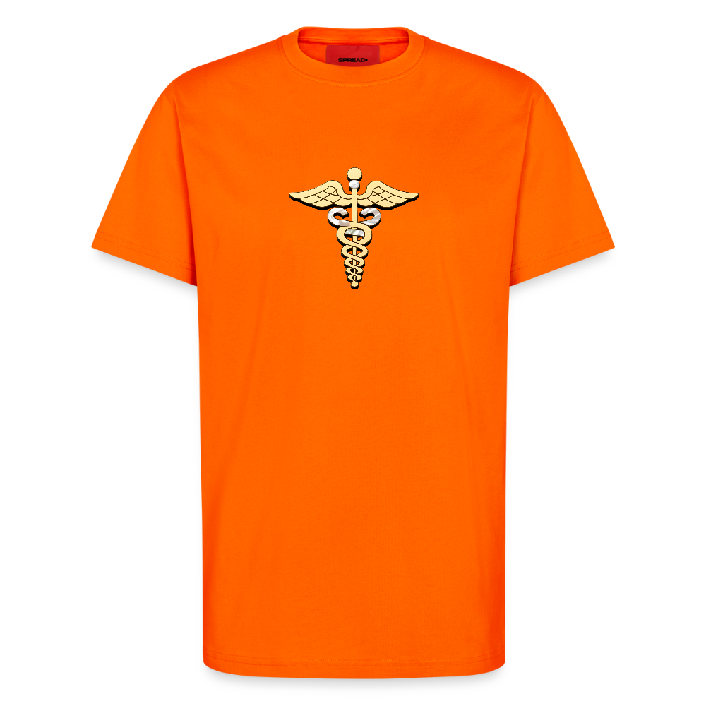 chiSign Merkurstab Organic Relaxed T-Shirt Made in EU - SUNSET ORANGE