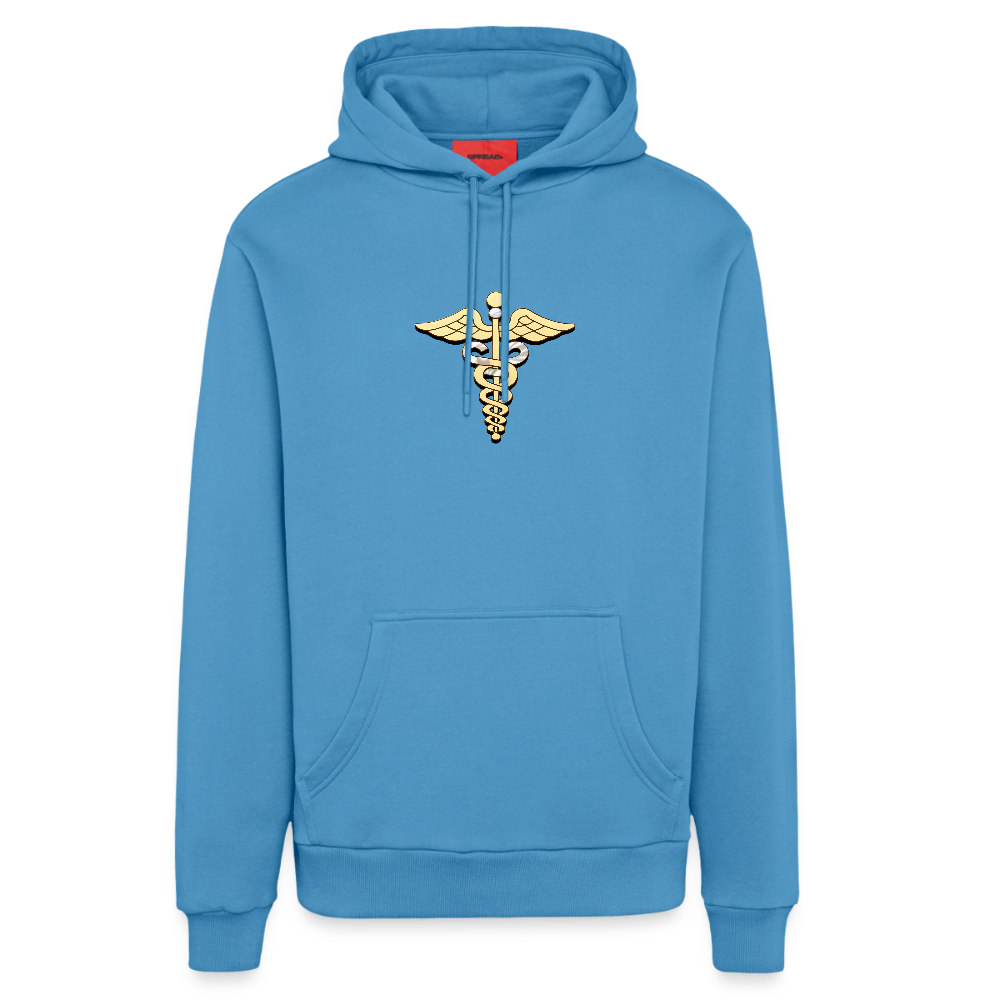 chiSign Schutz Organic Relaxed Hoodie Made in EU - Sol Blue
