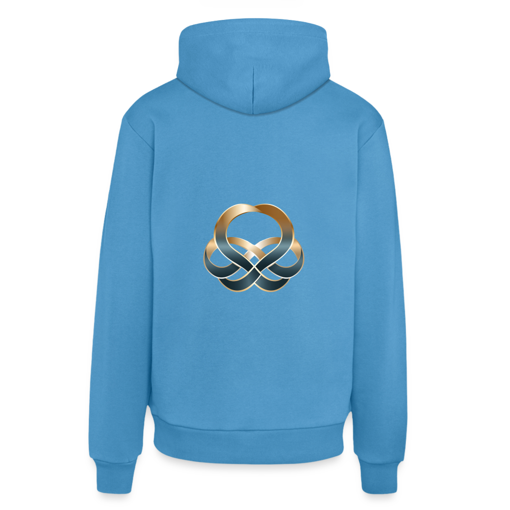 chiSign Organic Relaxed Hoodie Made in EU - Sol Blue
