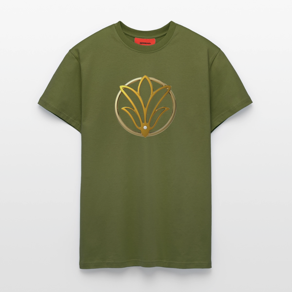 chiSign universelle Freiheit Organic Relaxed T-Shirt Made in EU - MOSS GREEN