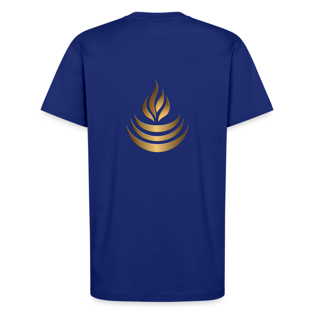 chiSign Quantenheilsymbol "Reichtum & Erfolg" Druck VS / RS Organic Relaxed T-Shirt Made in EU - Iconic Blue