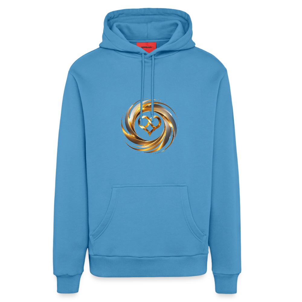 chiSign ICH BIN Organic Relaxed Hoodie Made in EU - Sol Blue