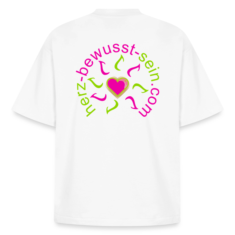 Heavyweight Unisex Organic T-Shirt Herz-bewusst-sein - Weiß