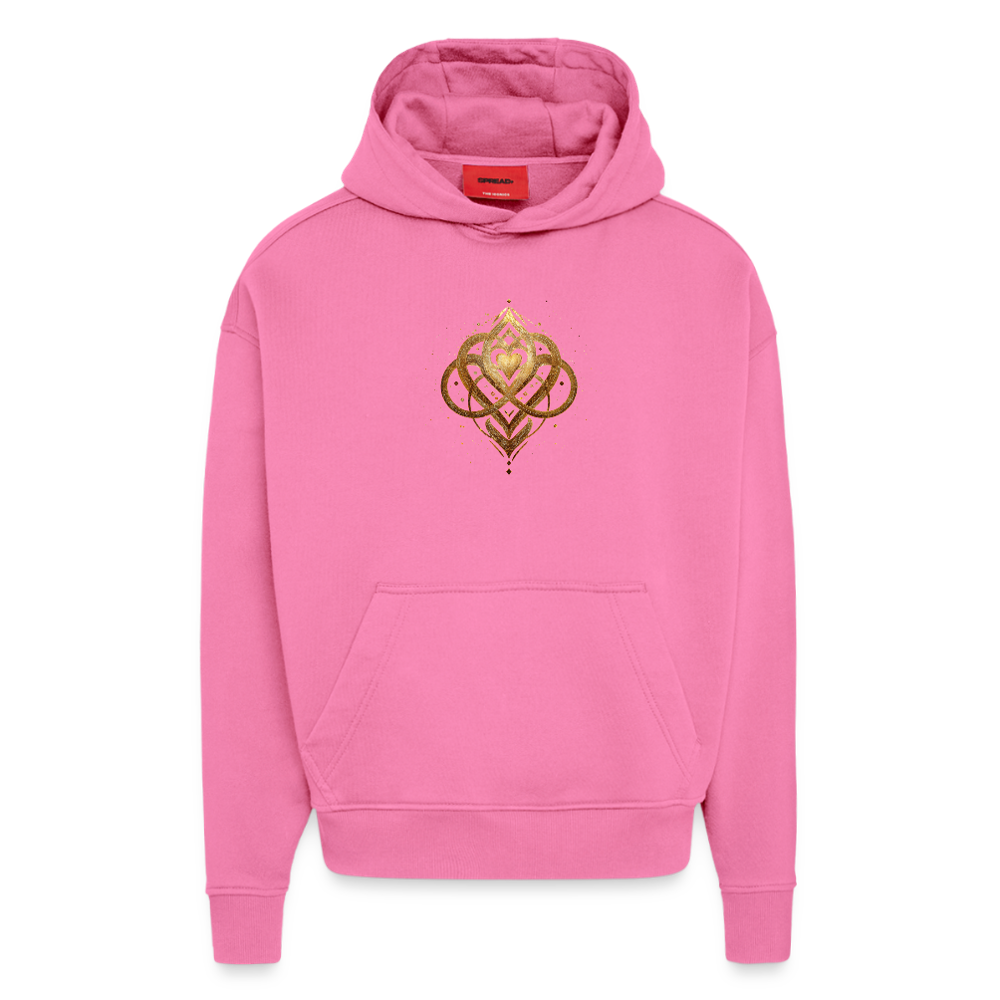 ORI A DÉA – Kapuzenjacke „Agape“ Unisex Bio-Kapuzenjacke Made in EU - AURA PINK
