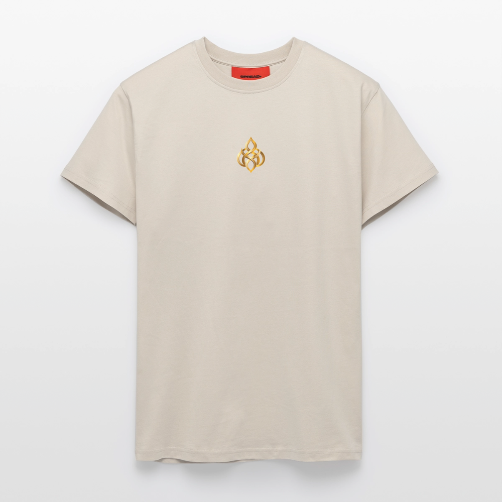 chiSign Quantenheilsymbol Thai Chi Zentrum & Ausgeglichenheit Organic Relaxed T-Shirt Made in EU - WARM CLAY