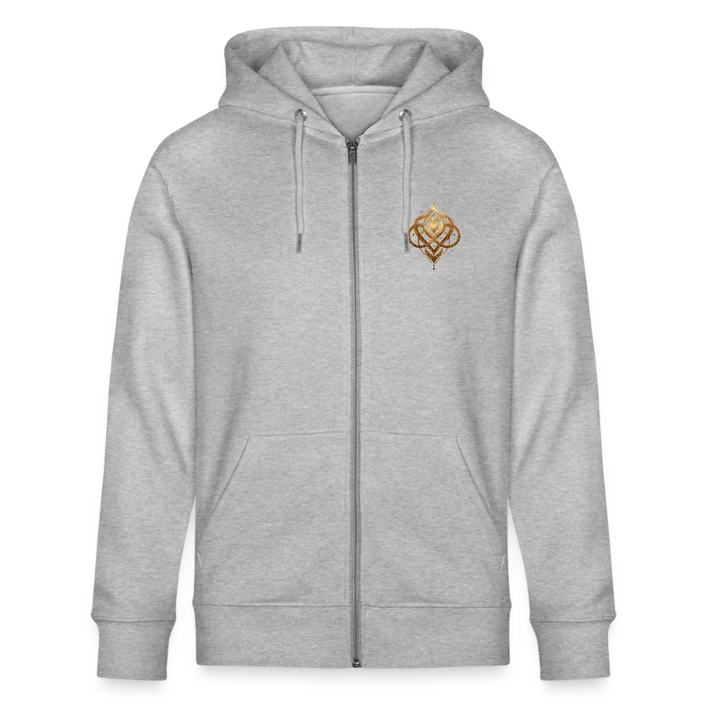 ORI A DÉA – Kapuzenjacke „Agape“ Unisex Bio-Kapuzenjacke - Grau meliert