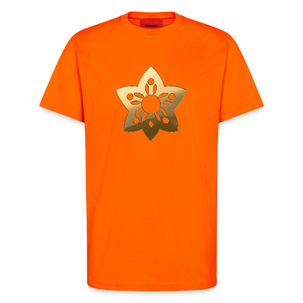 chiSign Auflösung der Illusion Organic Relaxed T-Shirt Made in EU - SUNSET ORANGE
