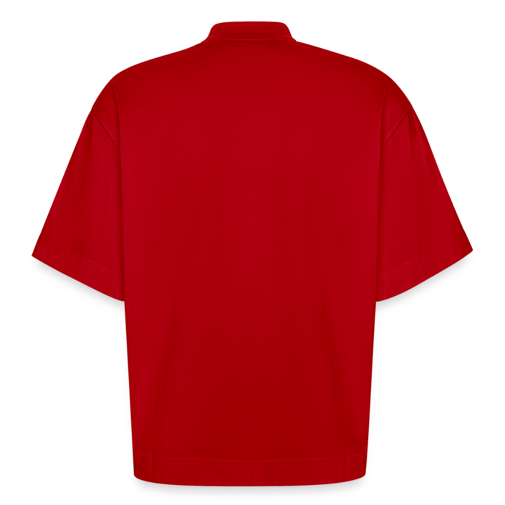 Heavyweight Oversized Organic Boxy T-Shirt Made in EU ORI A DÉA - Rot