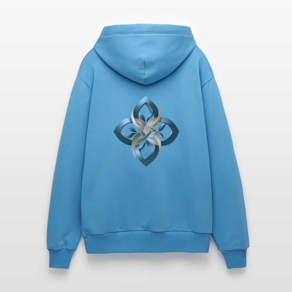 chiSign Organic Relaxed Hoodie Made in EU - Sol Blue