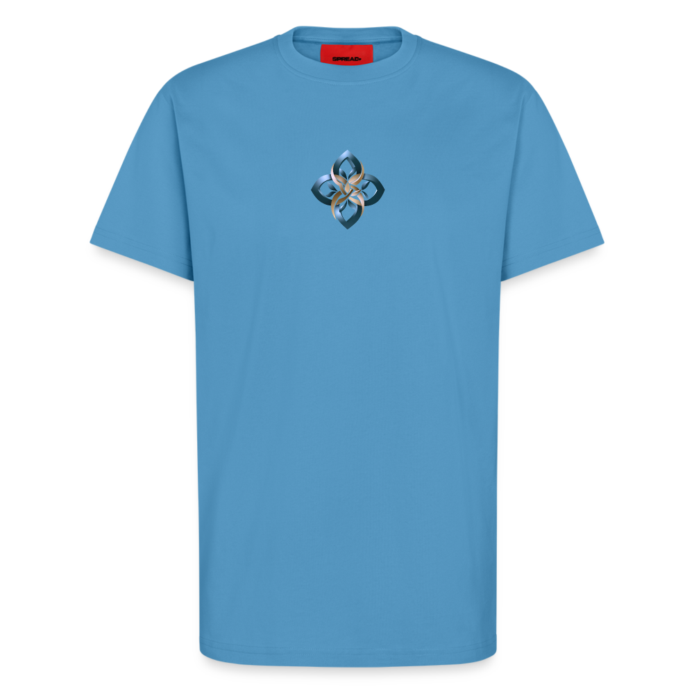 chiSign Organic Relaxed T-Shirt Made in EU - Sol Blue