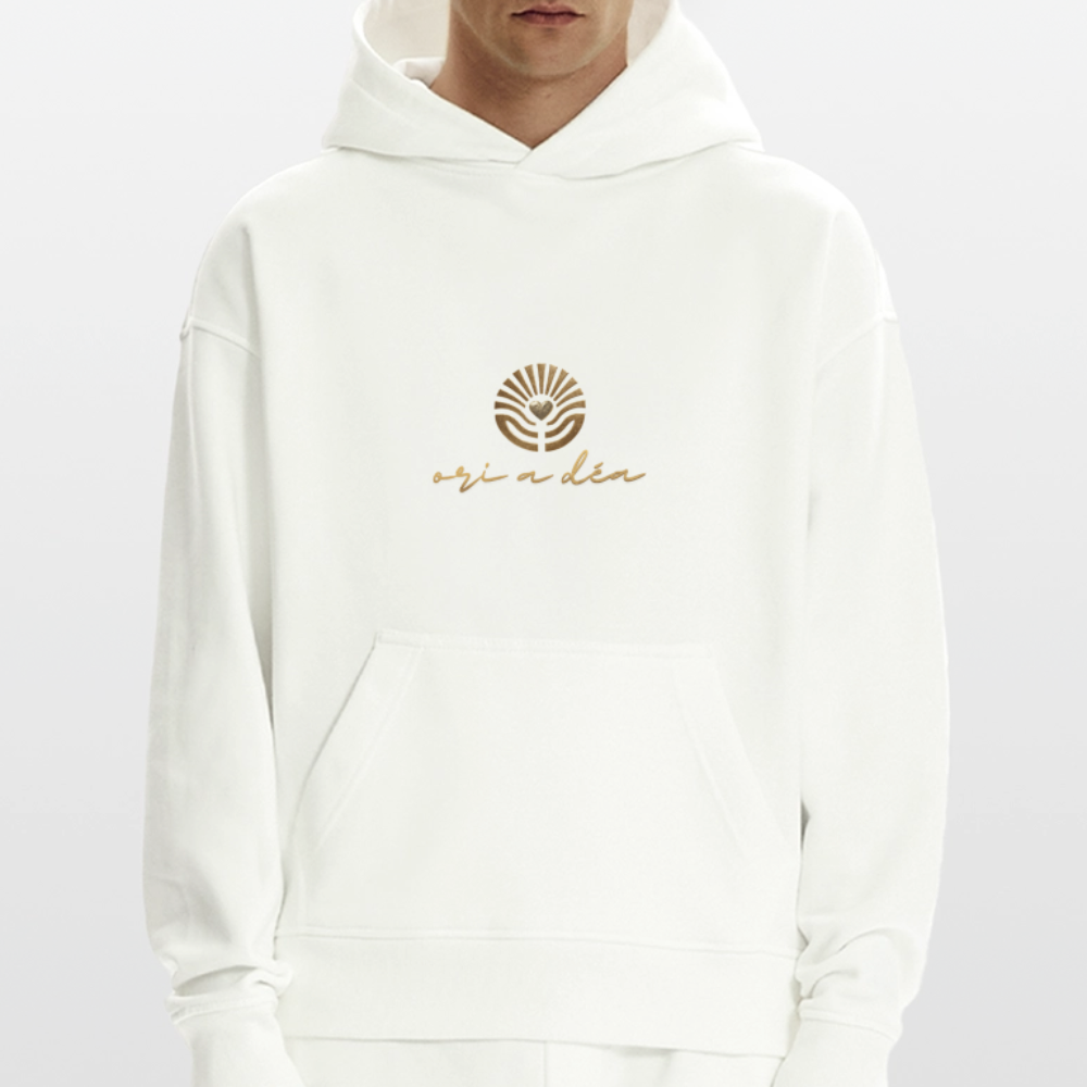 Oversized Organic Hoodie Made in EU ORI A DÉA - OFF WHITE
