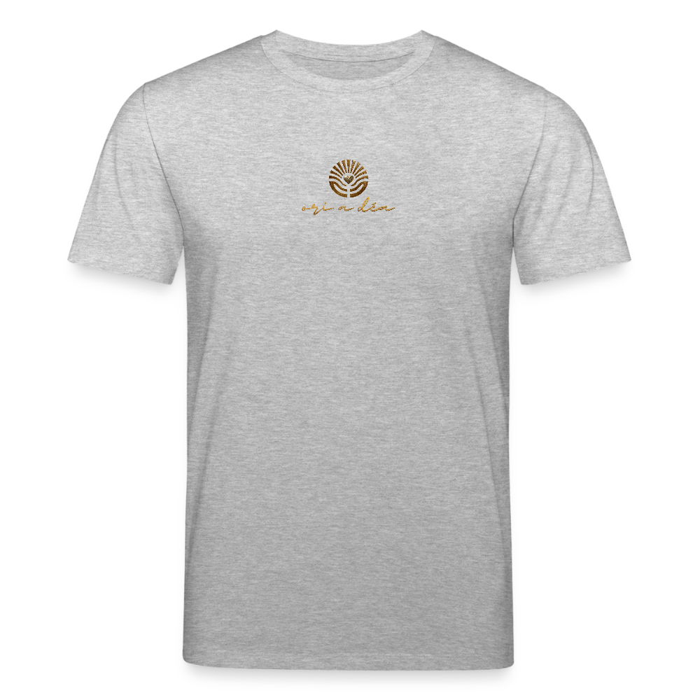 Unisex Bio-T-Shirt "ori a déa" - Grau meliert
