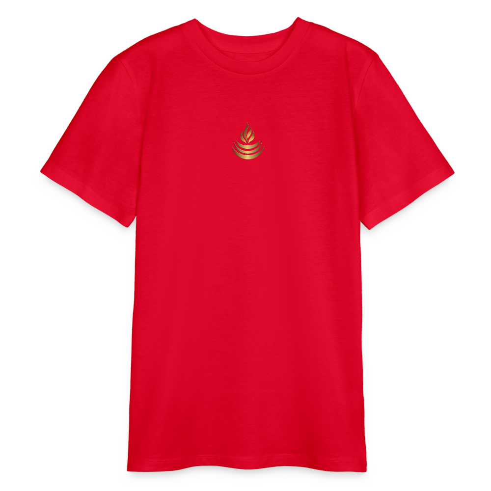 chiSign Quantenheilsymbol "Reichtum & Erfolg" Druck VS / RS Stanley/Stella Bio Teenager T-Shirt MINI CREATOR - Rot