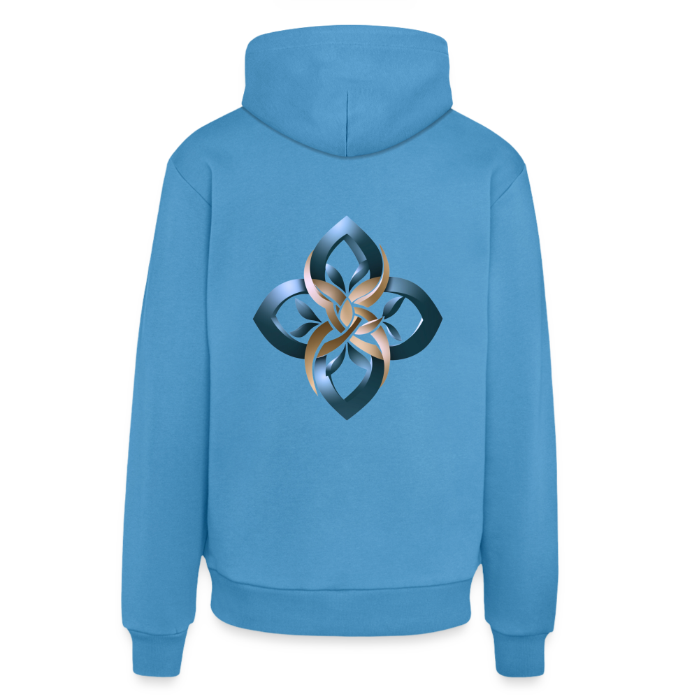 chiSign Organic Relaxed Hoodie Made in EU - Sol Blue