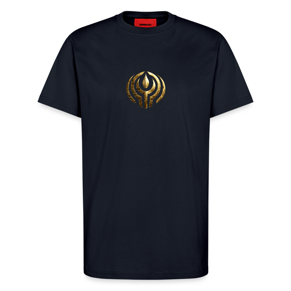 Organic Relaxed T-Shirt Made in EU "Wunderfülle" - DARK NAVY