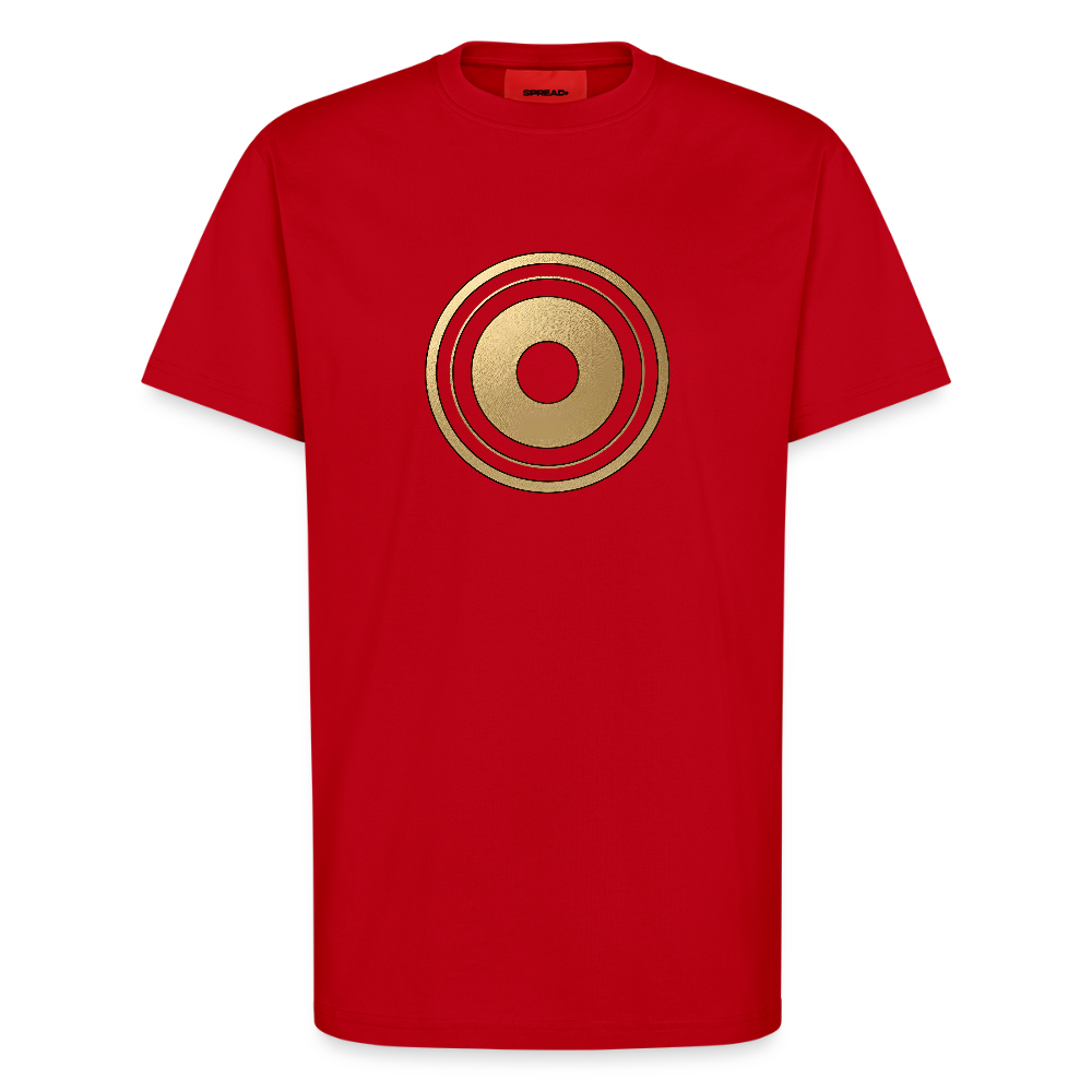 chiSign "Selbsterkenntnis" Organic Relaxed T-Shirt Made in EU - Rot