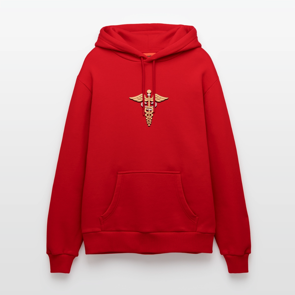 chiSign Schutz Organic Relaxed Hoodie Made in EU - Rot
