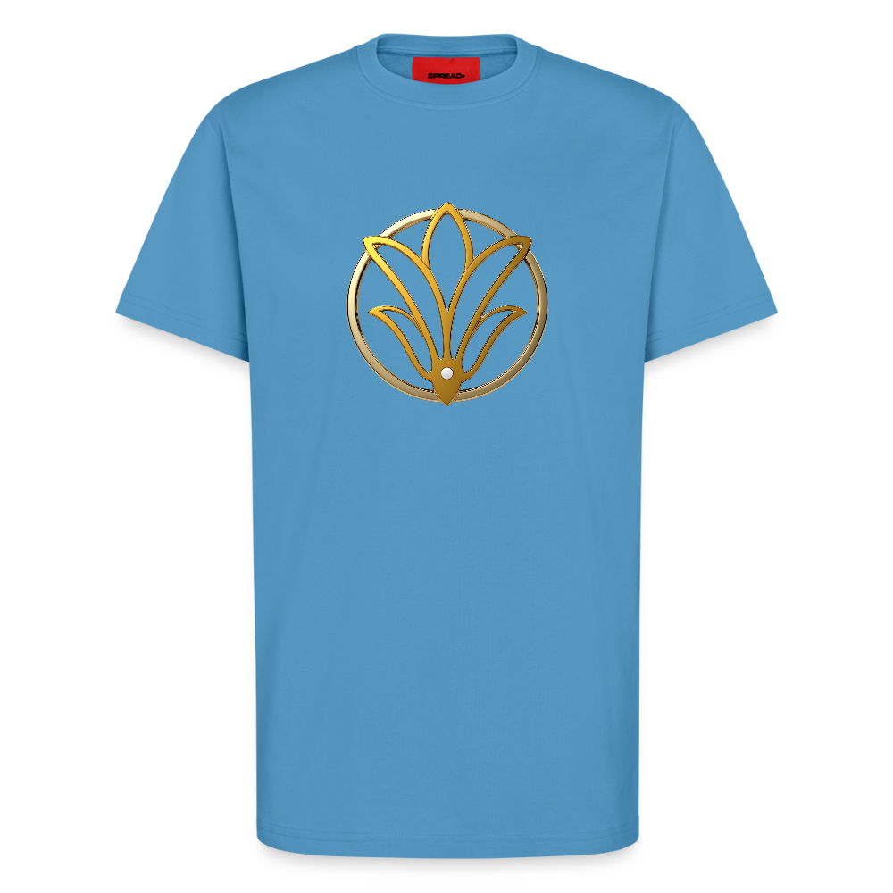 chiSign universelle Freiheit Organic Relaxed T-Shirt Made in EU - Sol Blue