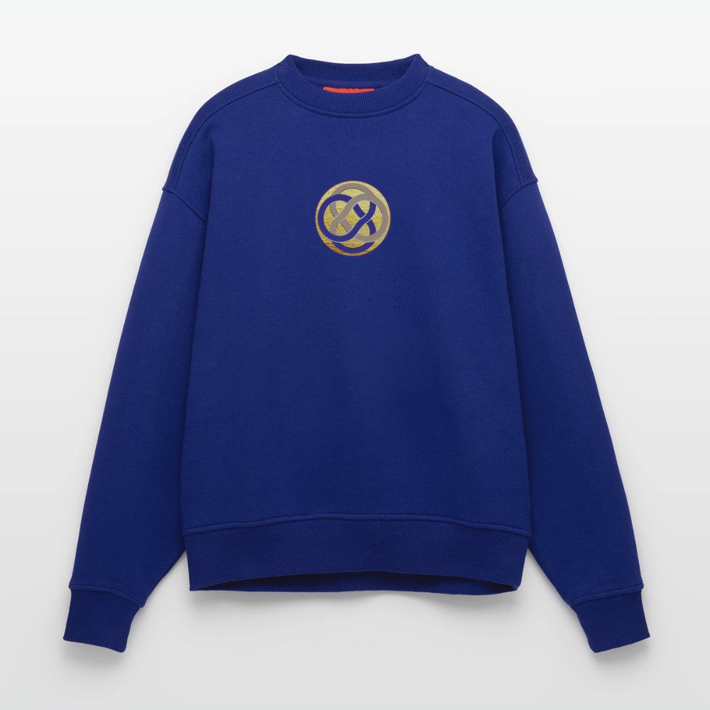 mission-gold Heavyweight Oversized Organic Crew Neck Made in EU - Iconic Blue