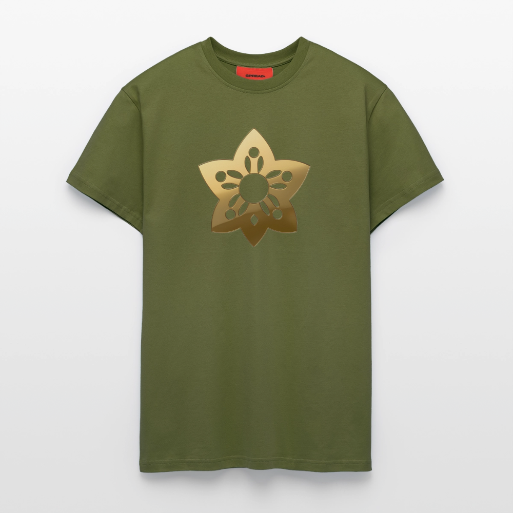 chiSign Auflösung der Illusion Organic Relaxed T-Shirt Made in EU - MOSS GREEN