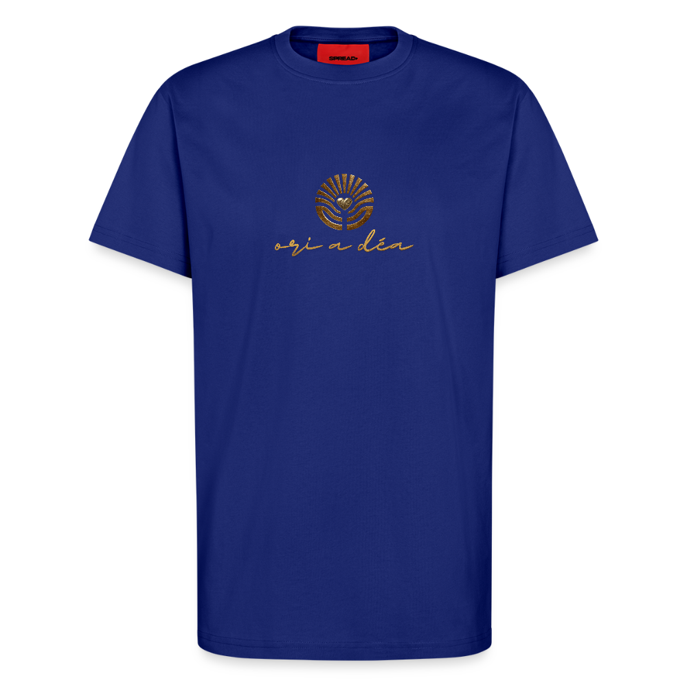 Organic Relaxed T-Shirt Made in EU "ori a déa" - Iconic Blue
