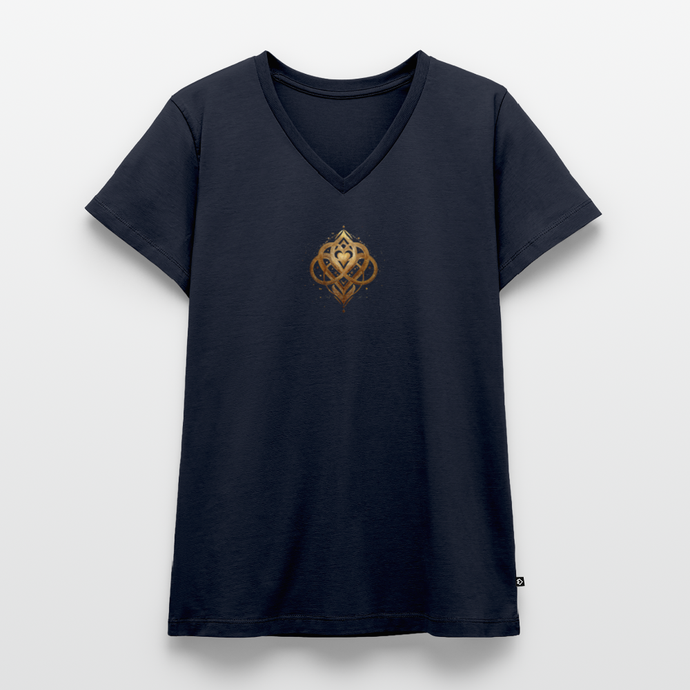 Frauen Bio-T-Shirt mit V-Ausschnitt von Stanley & Stella - Navy
