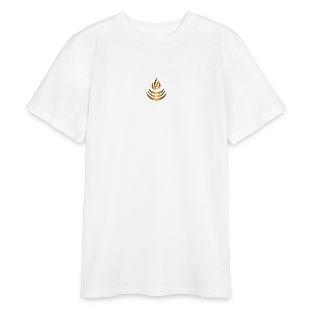 chiSign Quantenheilsymbol "Reichtum & Erfolg" Druck VS / RS Stanley/Stella Bio Teenager T-Shirt MINI CREATOR - Weiß