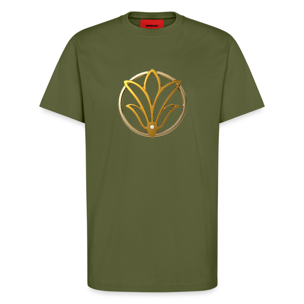 chiSign universelle Freiheit Organic Relaxed T-Shirt Made in EU - MOSS GREEN