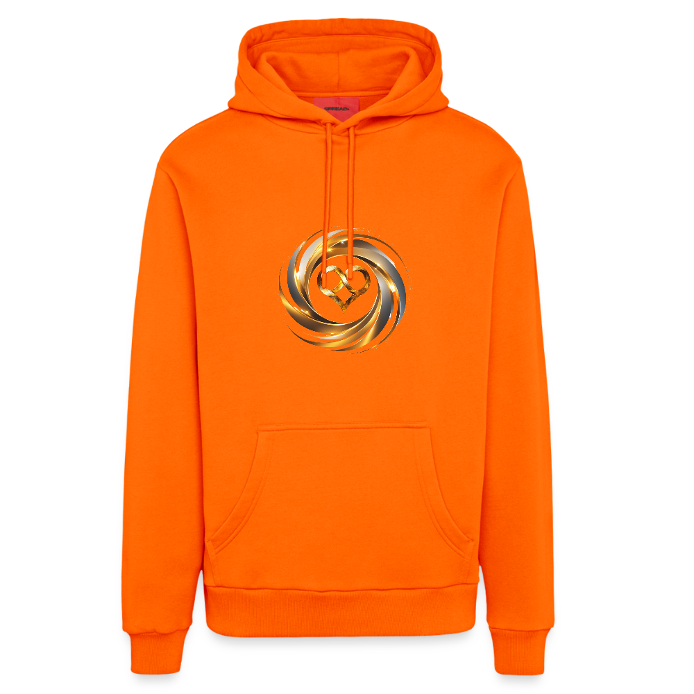 chiSign ICH BIN Organic Relaxed Hoodie Made in EU - SUNSET ORANGE