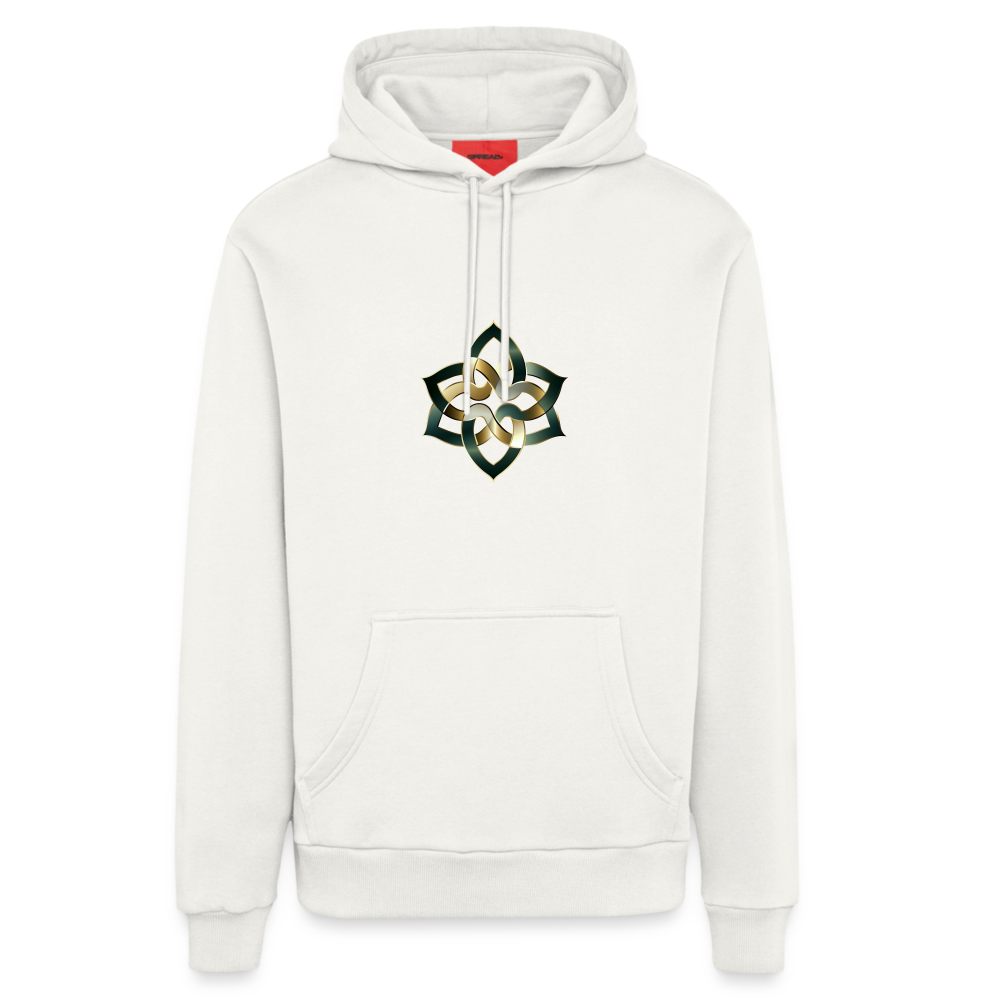 chiSign Quantenheilsymbol Hilfreiche Freude & Mentoren Organic Relaxed Hoodie Made in EU - OFF WHITE