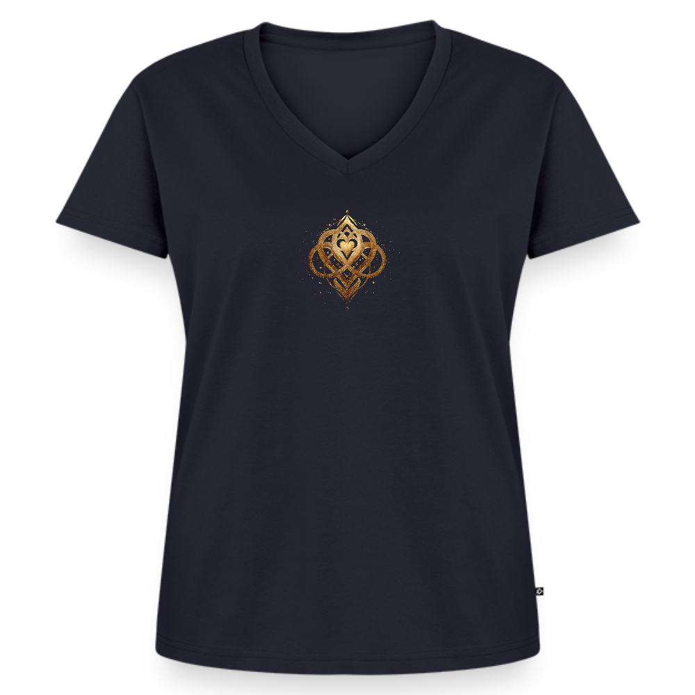 Frauen Bio-T-Shirt mit V-Ausschnitt von Stanley & Stella - Navy
