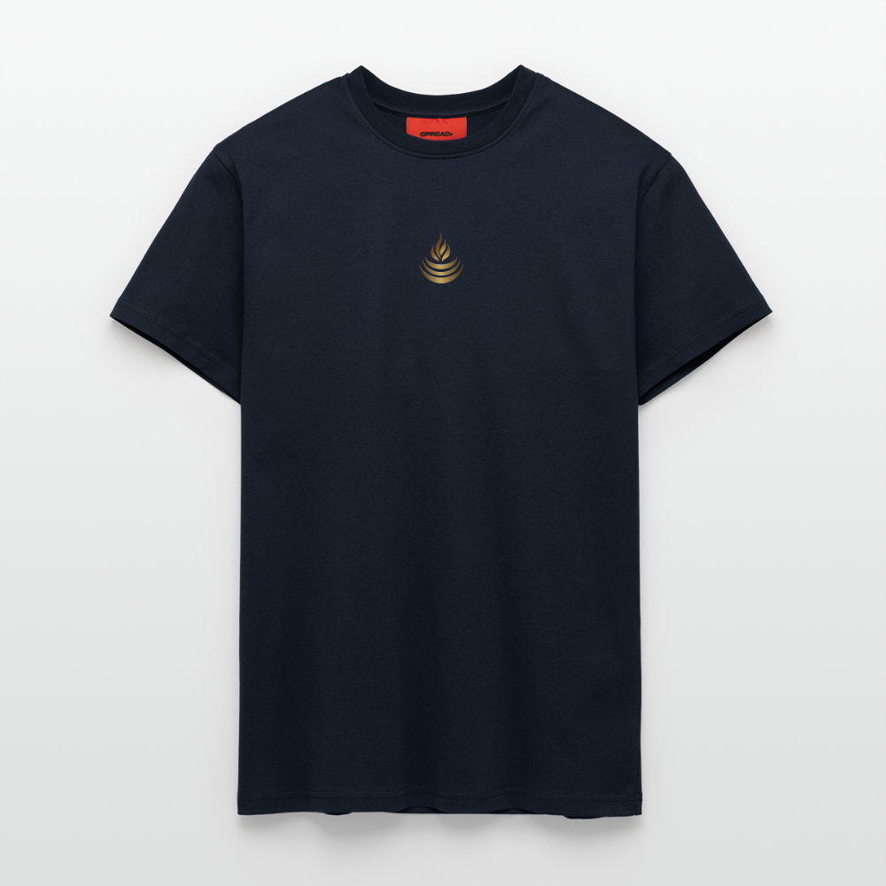 chiSign Quantenheilsymbol "Reichtum & Erfolg" Druck VS / RS Organic Relaxed T-Shirt Made in EU - DARK NAVY