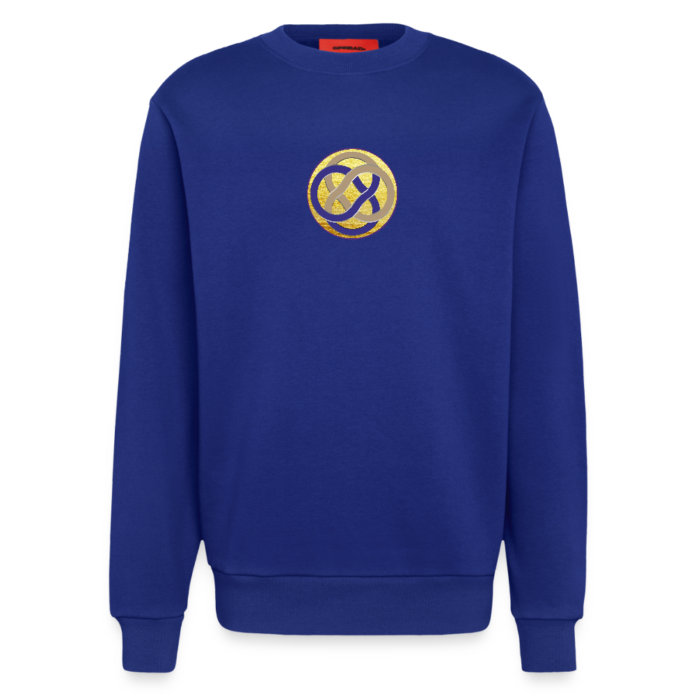 mission-gold Heavyweight Oversized Organic Crew Neck Made in EU - Iconic Blue