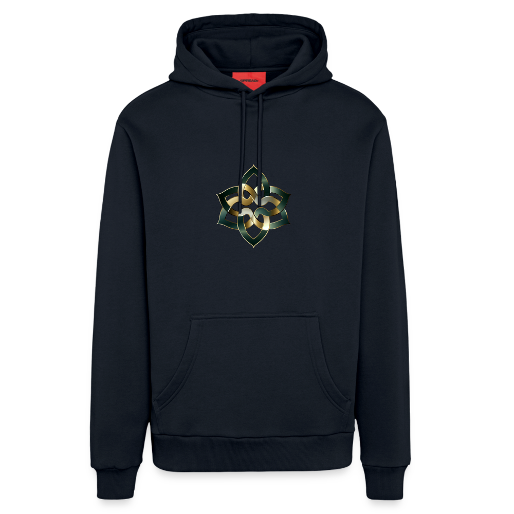 chiSign Quantenheilsymbol Hilfreiche Freude & Mentoren Organic Relaxed Hoodie Made in EU - DARK NAVY