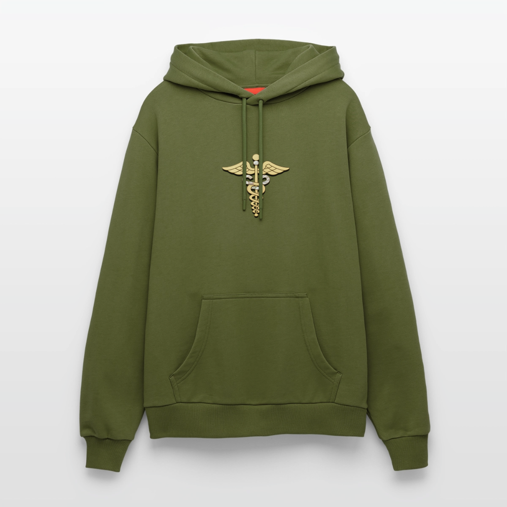 chiSign Schutz Organic Relaxed Hoodie Made in EU - MOSS GREEN