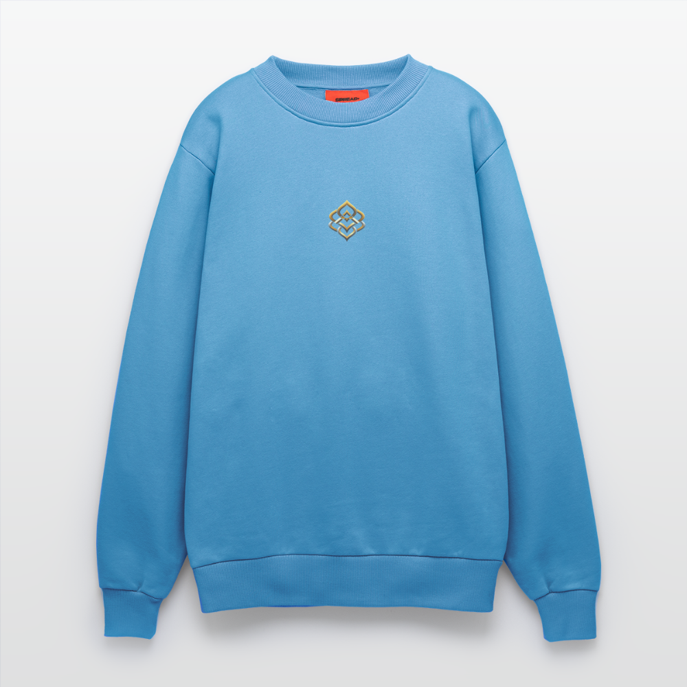 chiSign Organic Relaxed Crew Neck Made in EU - Sol Blue