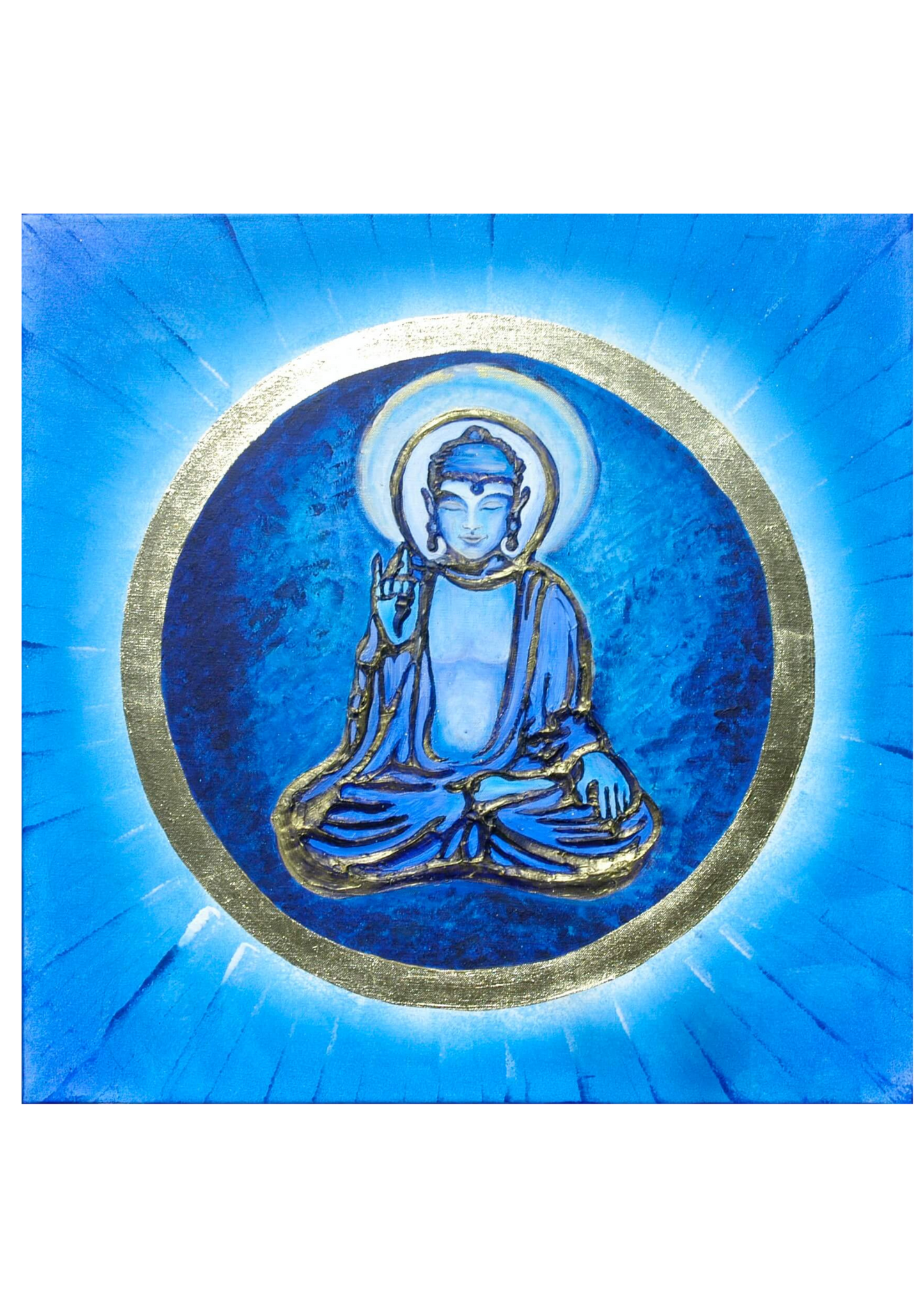 Original chiSign Bild Blue Buddha nur auf Vorbestellung LZ ca 14 AT