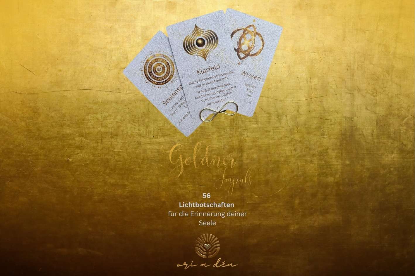 Goldner Impuls "56 Lichtbotschaften für die Erinnerung deiner Seele" mit Booklet
