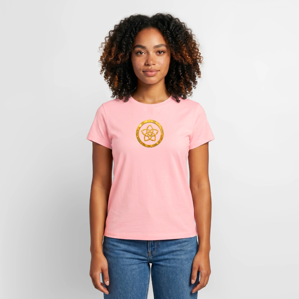 Frauen Supima Cotton T-Shirt – CONCORDIA – Symbol der Harmonie - Rosa