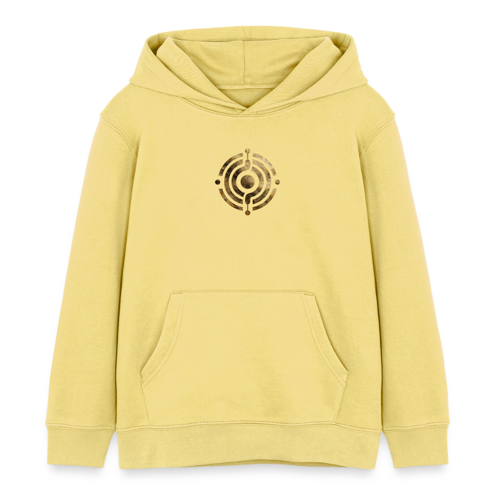 Kinder Organic Hoodie Mini Cruiser "Monade" - Gelb Viva 