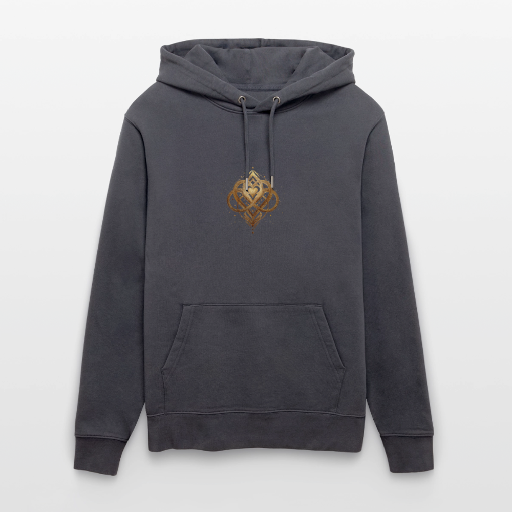 Unisex Bio-Hoodie "Agape" - Indigoblau