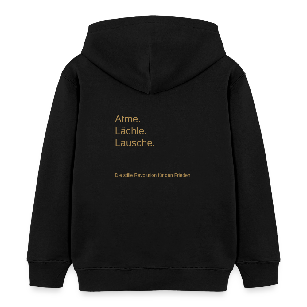 Kinder Organic Hoodie Mini Cruiser "Monade" - Schwarz