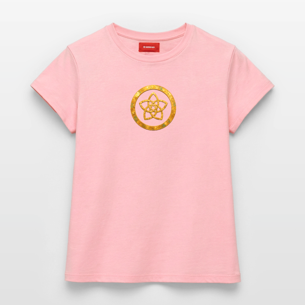 Frauen Supima Cotton T-Shirt – CONCORDIA – Symbol der Harmonie - Rosa