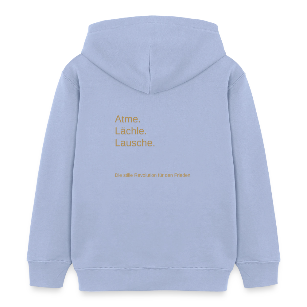 Kinder Organic Hoodie Mini Cruiser "Monade" - Sky
