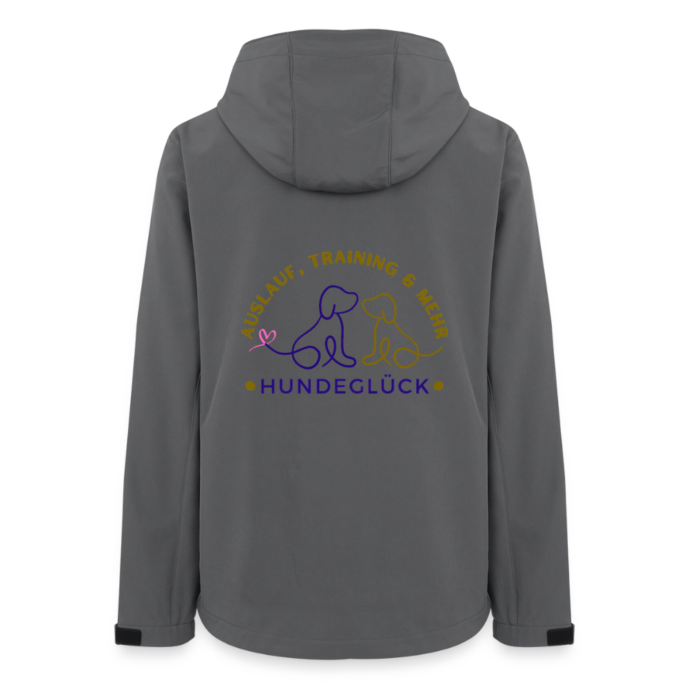 Hundeglück Frauen Recycelte Softshelljacke von Stanley/Stella - Anthrazit