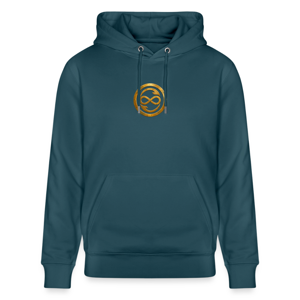 Unisex Bio-Hoodie ANIMA AETERNA - Dunkles Petrol