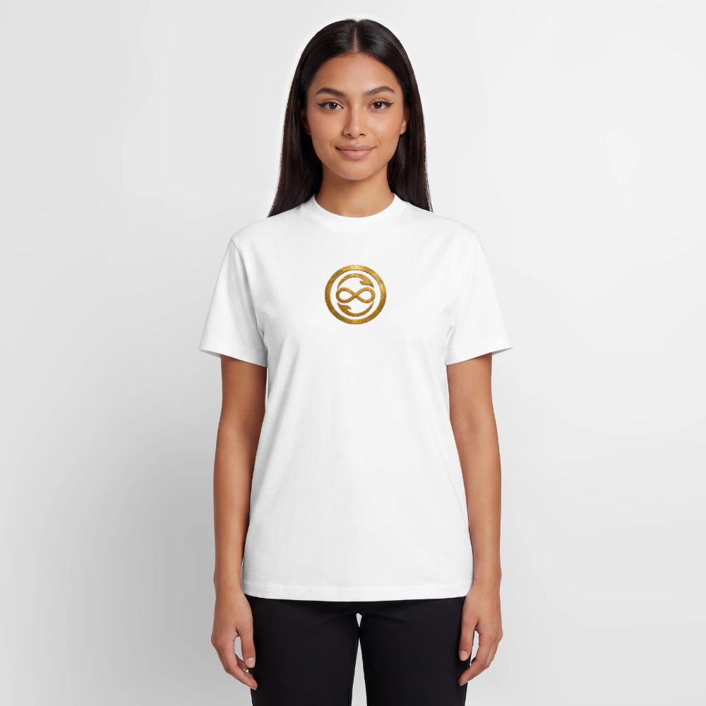 Relaxed Unisex Supima Cotton T-Shirt – ANIMA AETERNA - Weiß
