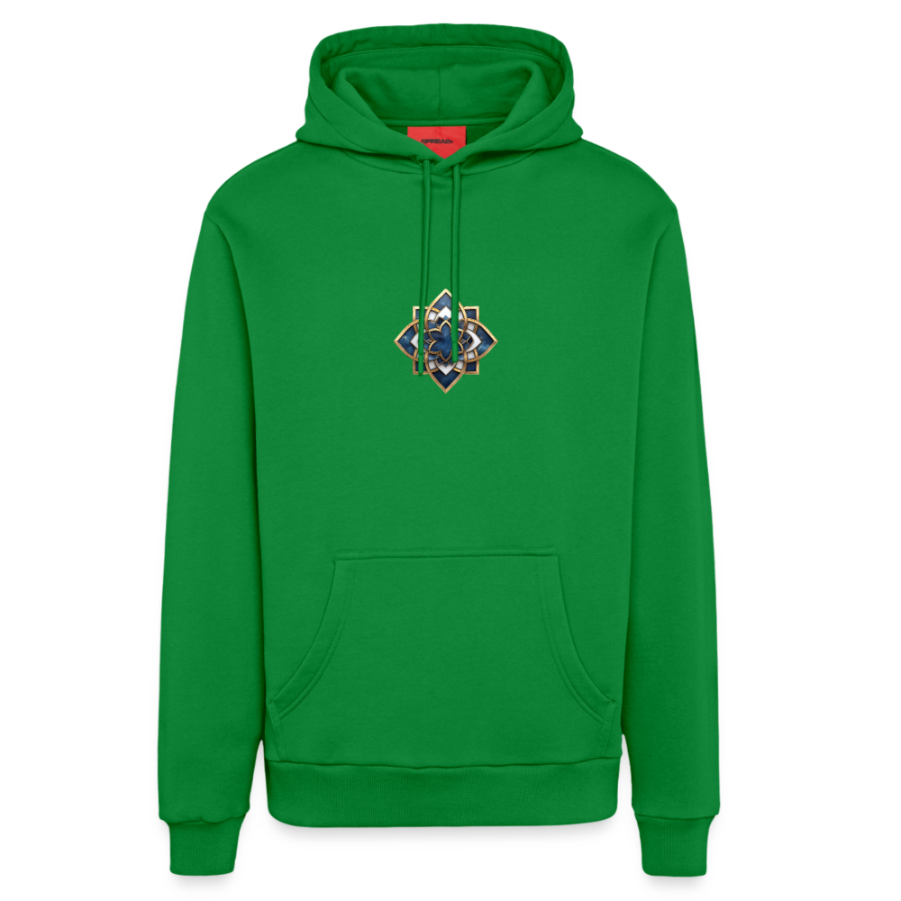 chiSign Quantenheilsymbol Weisheit & Integrität Organic Relaxed Hoodie Made in EU - City Green