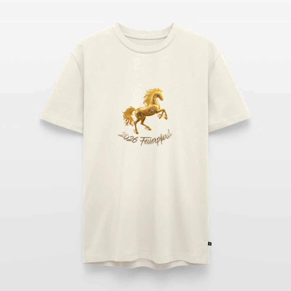 Feuerpferd Bio Männer Premium T-Shirt - Naturweiß